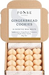 Fosse Living Gingerbread Cookies Soy Wax Melts 16 Pack Vegan Plastic Free