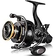Sougayilang Bait Feeder Spinning Reels,33Lbs Drag Carp Fishing Reel Front and Rear Drag System, Freshwater Fishing Reel for Live Liner Bait Fishing for Catfish Fishing