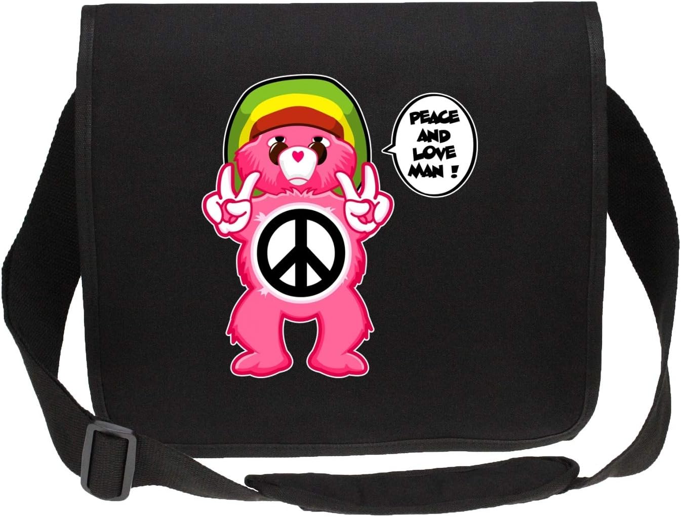 Okiwoki Messenger Bag Black Black 40 cm X 32 cm X 12 cm