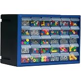 Northsky 30-Drawer Small Parts Cabinet, Stackable, Clear, 14.17 &times; 7.09 &times; 9.45 in 30 * Clear