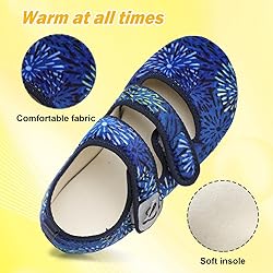 LeIsfIt House Slippers for Women Men Wide Diabetic