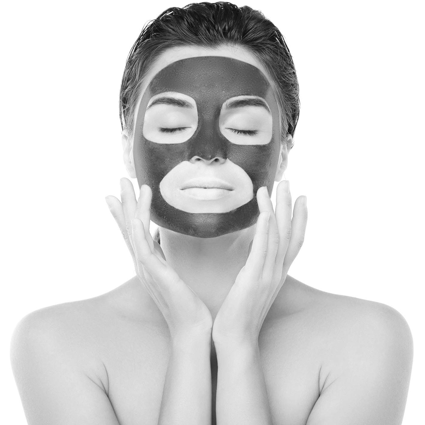 Clay Facial Mask by MaskPro - 100% Natural Kaolin Mud with Activated Charcoal - Skin Detox, Clarify, Cleanse, Porefine & Smooth - Acne Recovery, Blackhead Removal - Anti-aging for Men & Women (100ml)