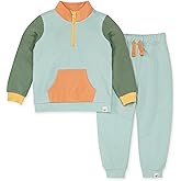 Burt's Bees Baby Baby Boys' Shirt and Pant Set, Top & Bottom Outfit Bundle, 100% Organic Cotton