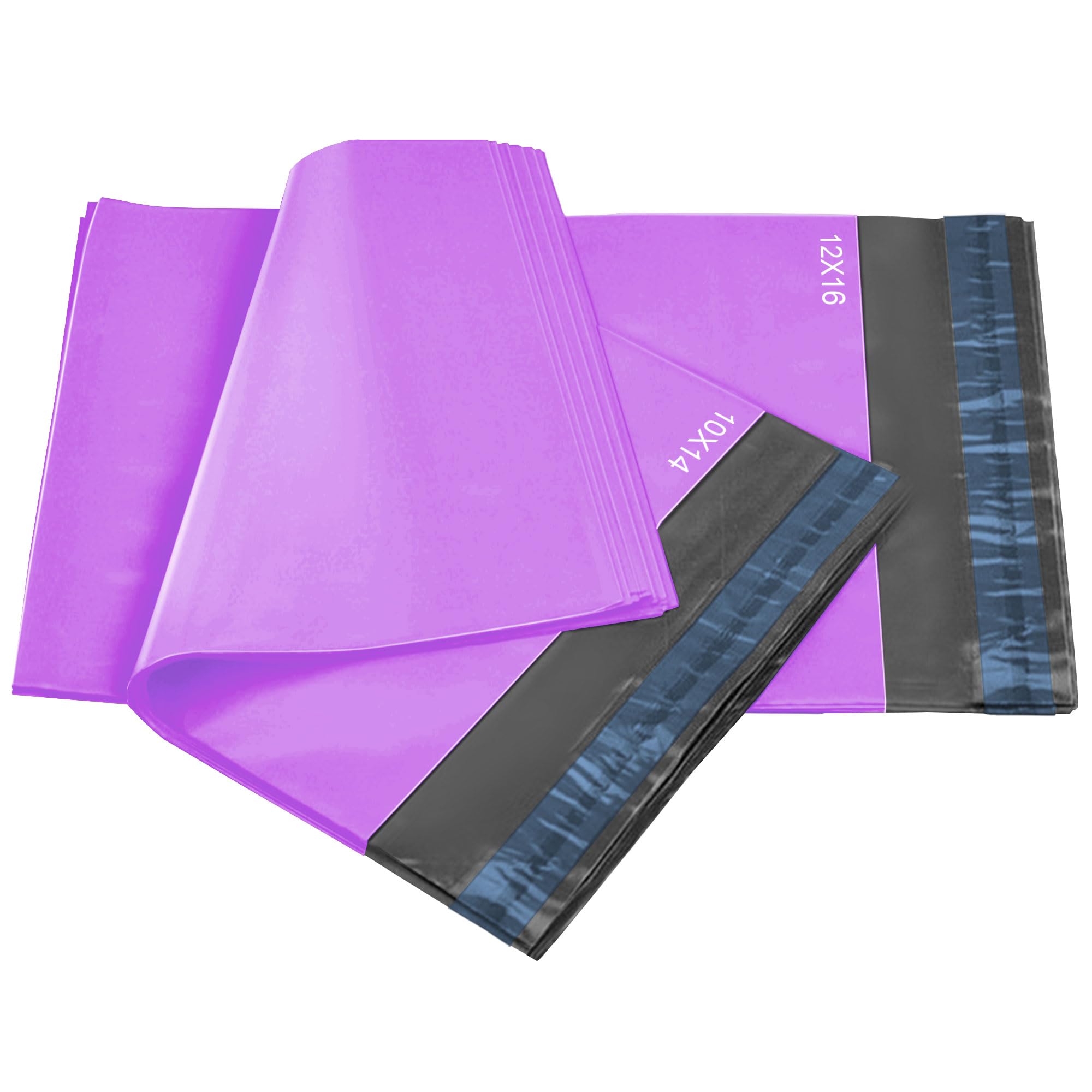 50 Mixed Purple Mailing Poly Postal Self Seal Bags 2 Sizes 25 from Each iSOUL Small to Large Mailing Bags Postage Packaging Assorted Mailers