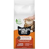 WORLD'S BEST CAT LITTER Low Tracking & Dust Control Multiple Cat Unscented 32-Pounds