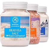 Bath Salts Set 42 Oz - Epsom Salt - Himalayan Pink Salt - Dead Sea Salt - 100% Pure & Natural - Best for Good Sleep - Beauty - Bathing - Body Care - Wellness - Relax - Aromatherapy - Spa