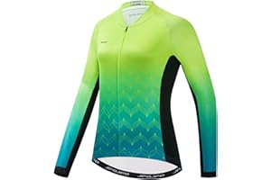 Hotlion Women's Cycling Jersey Long Sleeve Bike Jacket Autumn Bicycle Clothing Tops