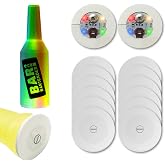 12Pcs LED Coaster, LED Sticker Lights, LED Bottle Lights Cup Holder Lights for Wine Liquor Bottle, Bottle Sparklers for Champagne, Party, Bar, Colorful