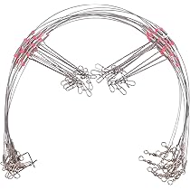 Fishing Leader Rig Wire Trace Stainless Steel Leader Wire Rigging Lure  Tackle with Swivel Snaps Beads High-Strength Fishing Wire 2 Arms / 3  Arms(2Arms-12pcs) : Amazon.ca: Sports & Outdoors