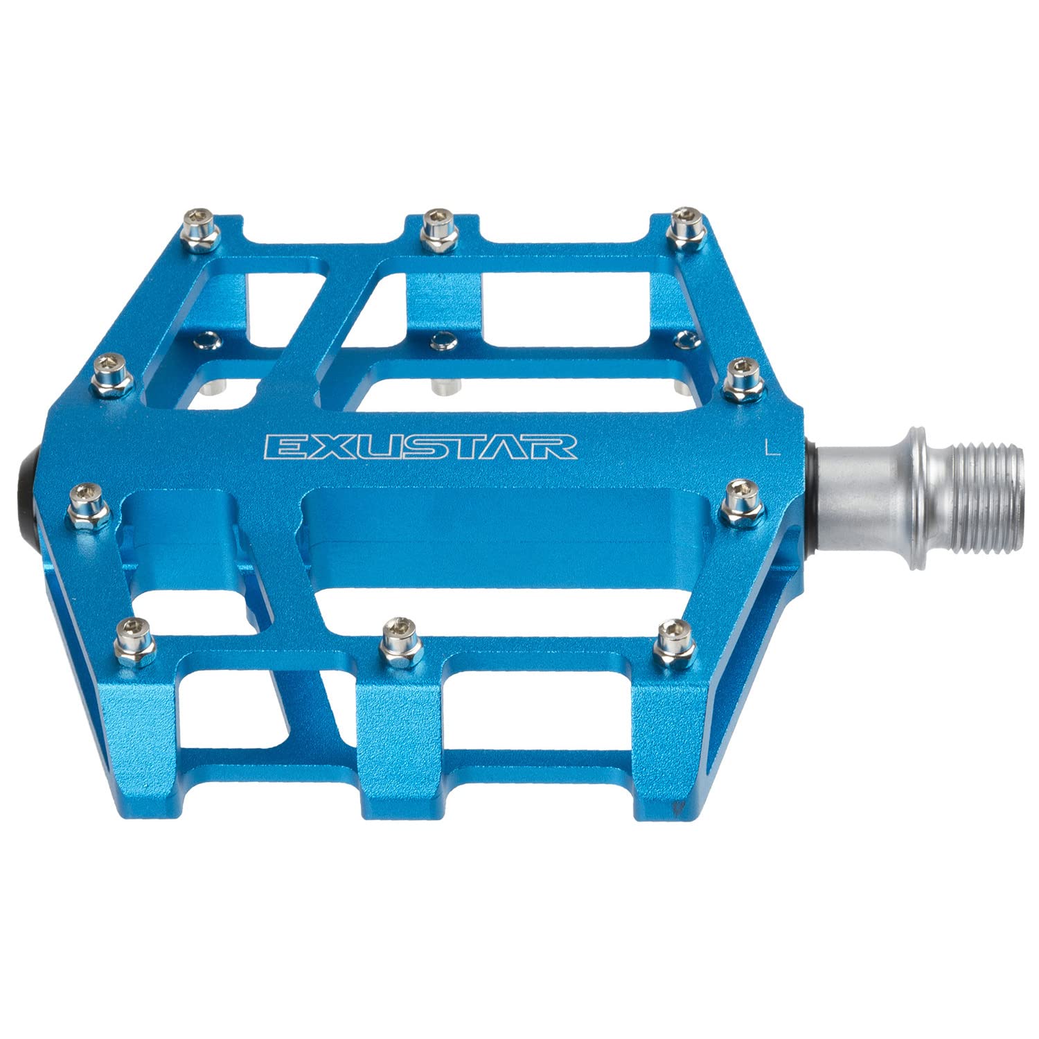 Exustar E-PB-525 B Flat Pedal - Blue — image 1