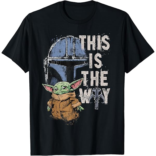 Amazon.com: Star Wars The Mandalorian Mando and Grogu Retro Style