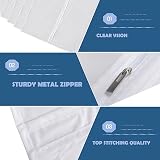 URMI Garment Bags 60x160 cm 6-Pack Breathable Long Dress Cover Clear Zippered view 6