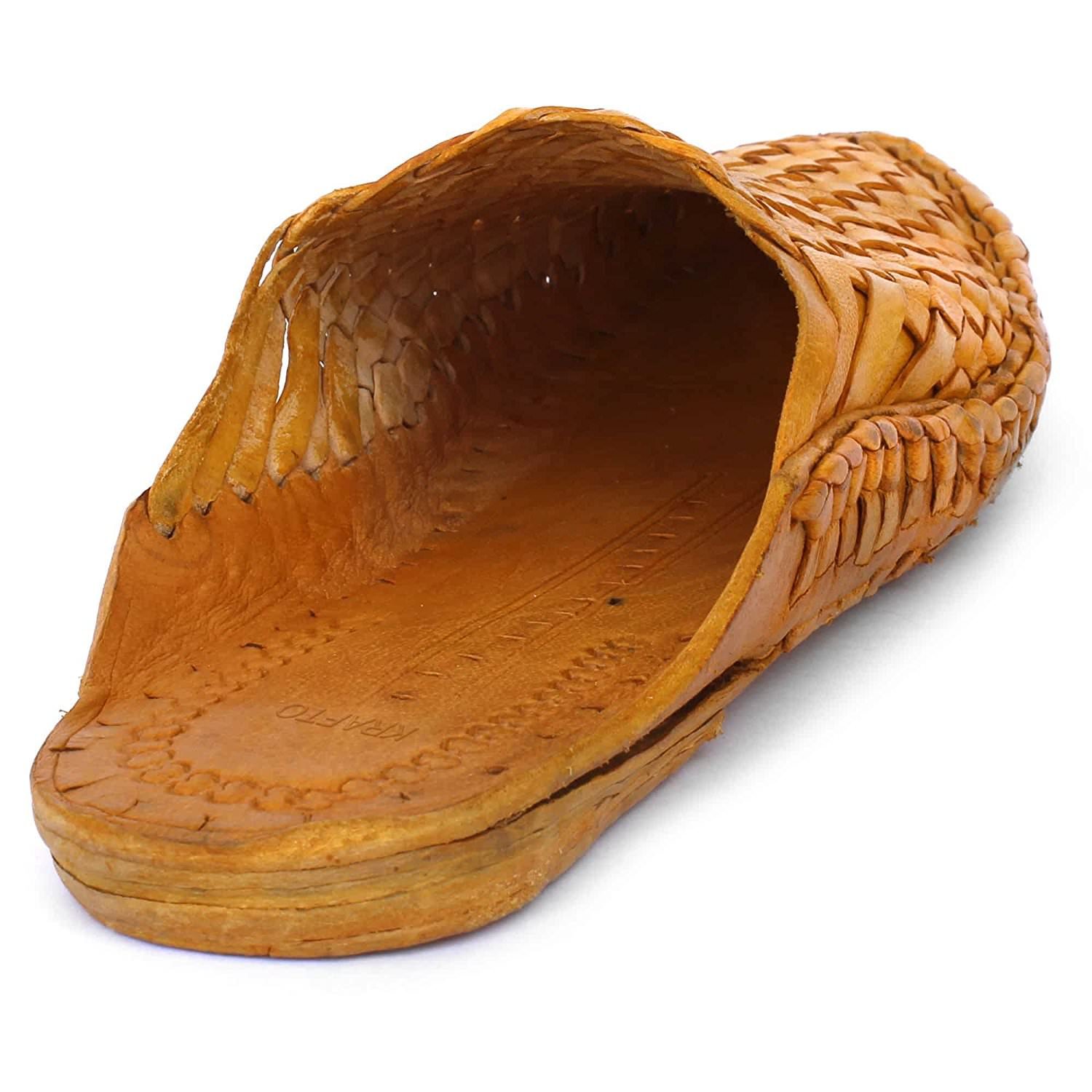 myozone men's brown leather juttis