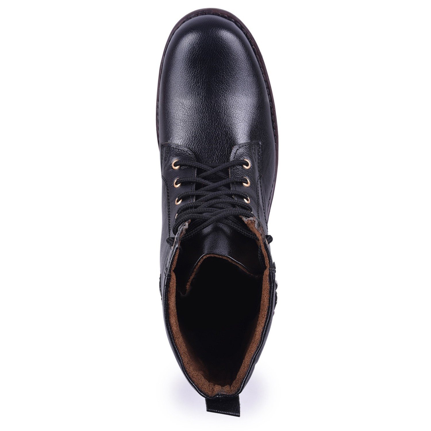 andrew scott men's black synthetic leather boots