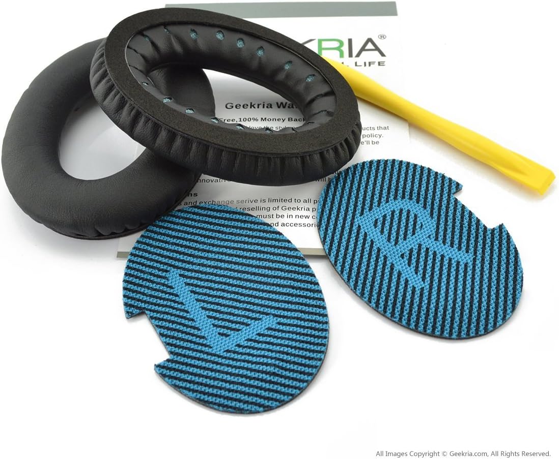 Geekria Replacement Ear Pads for Bose QuietComfort 25, SoundLink Around Ear Headphones Ear Cushions, Repair Parts (Black) - Image 5