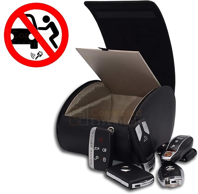 Connected Essentials AntiTheft Car Key Safe Radio Signal (RFID) Blocking Key Storage Box