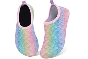 WateLves Kids Water Shoes Toddler Girls Boys Barefoot Non-Slip Quick Dry Aqua Socks for Beach Swim Walking
