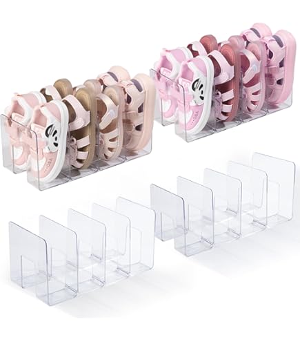 YLMFTNU Lot De 2 étagères à Chaussures En Acrylique Transparent