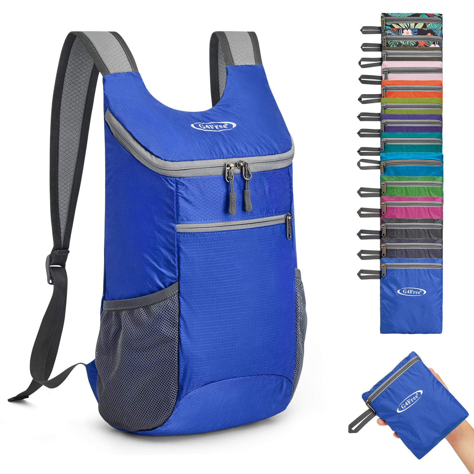 G4Free 11L Ultralight Small Foldable Backpack for Travelling, Walking, Cycling, Hiking or Versatile Unisex Backpack