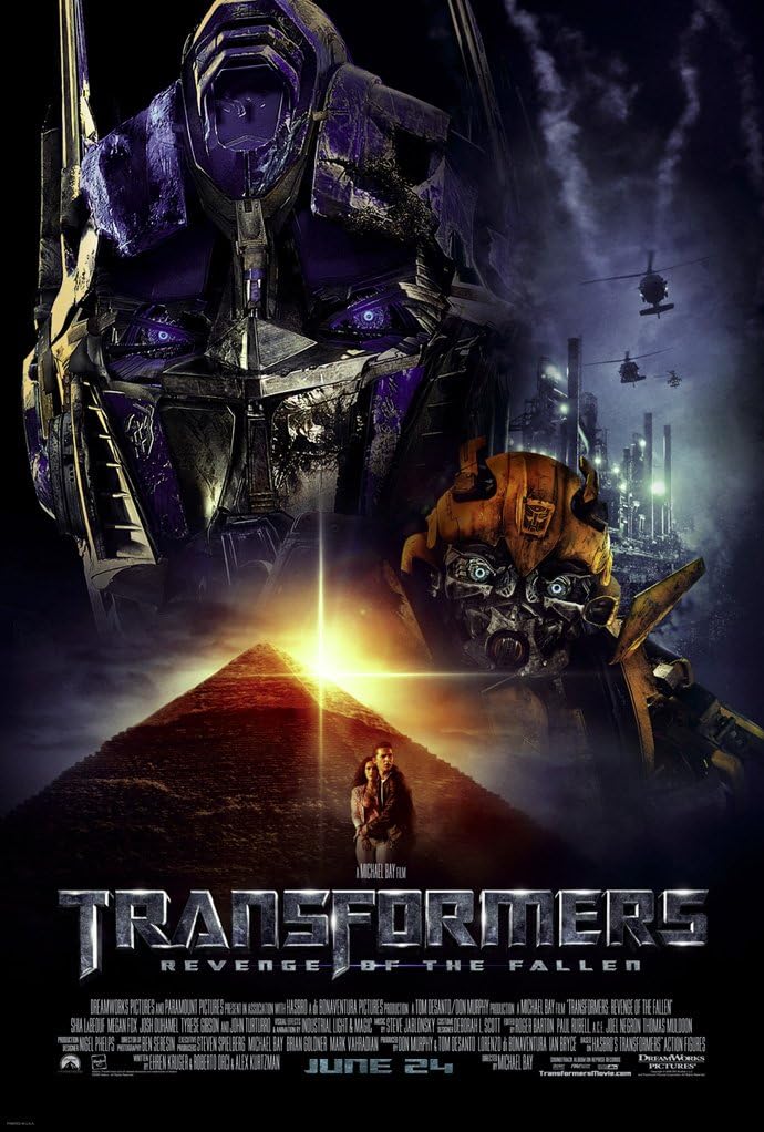 TRANSFORMERS 2 REVENGE OF THE FALLEN MOVIE POSTER 2 Sided ORIGINAL 27x40