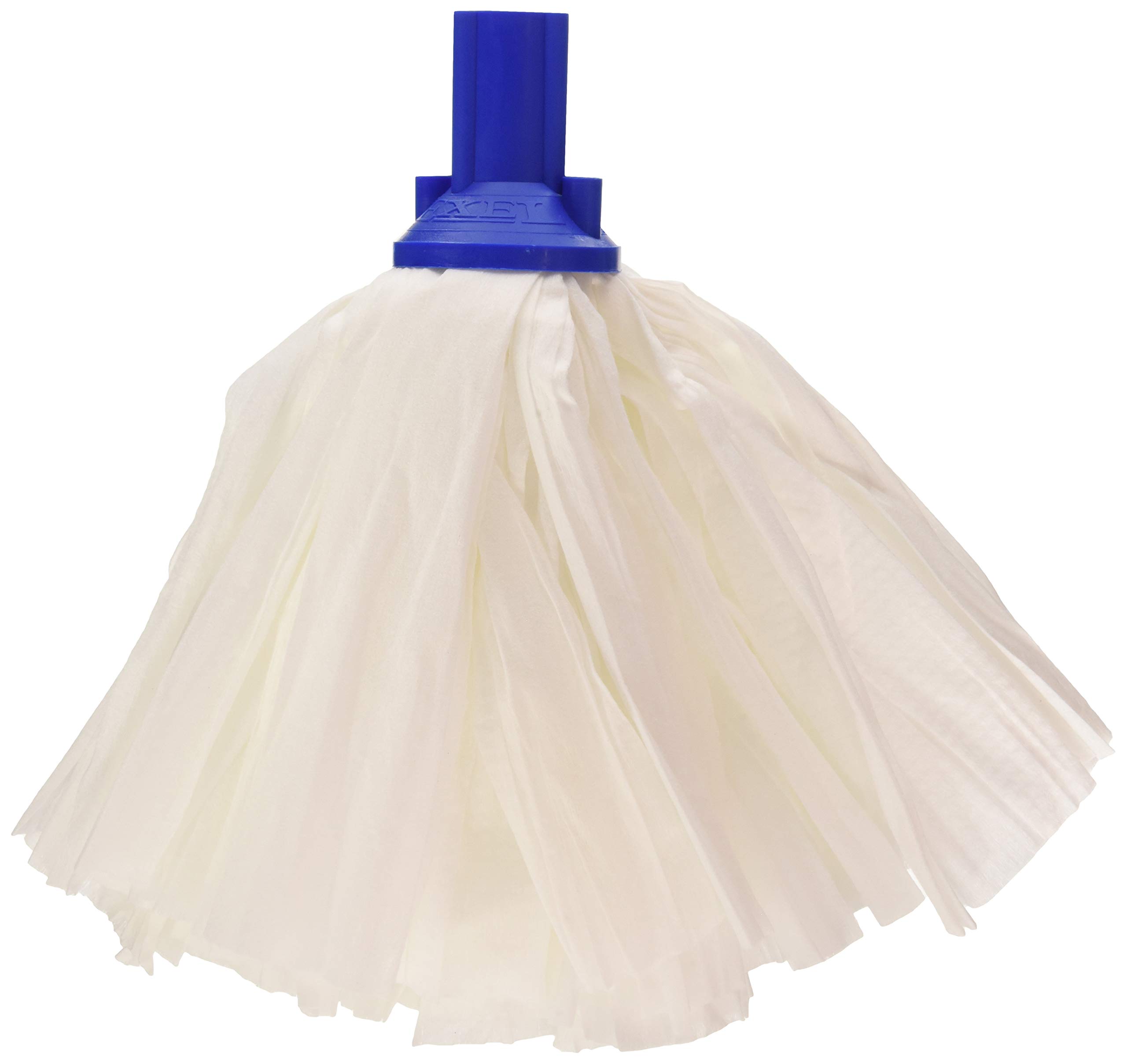 EXEL PSBU1210P Standard Big Mop, White and Blue (Pack of 10)