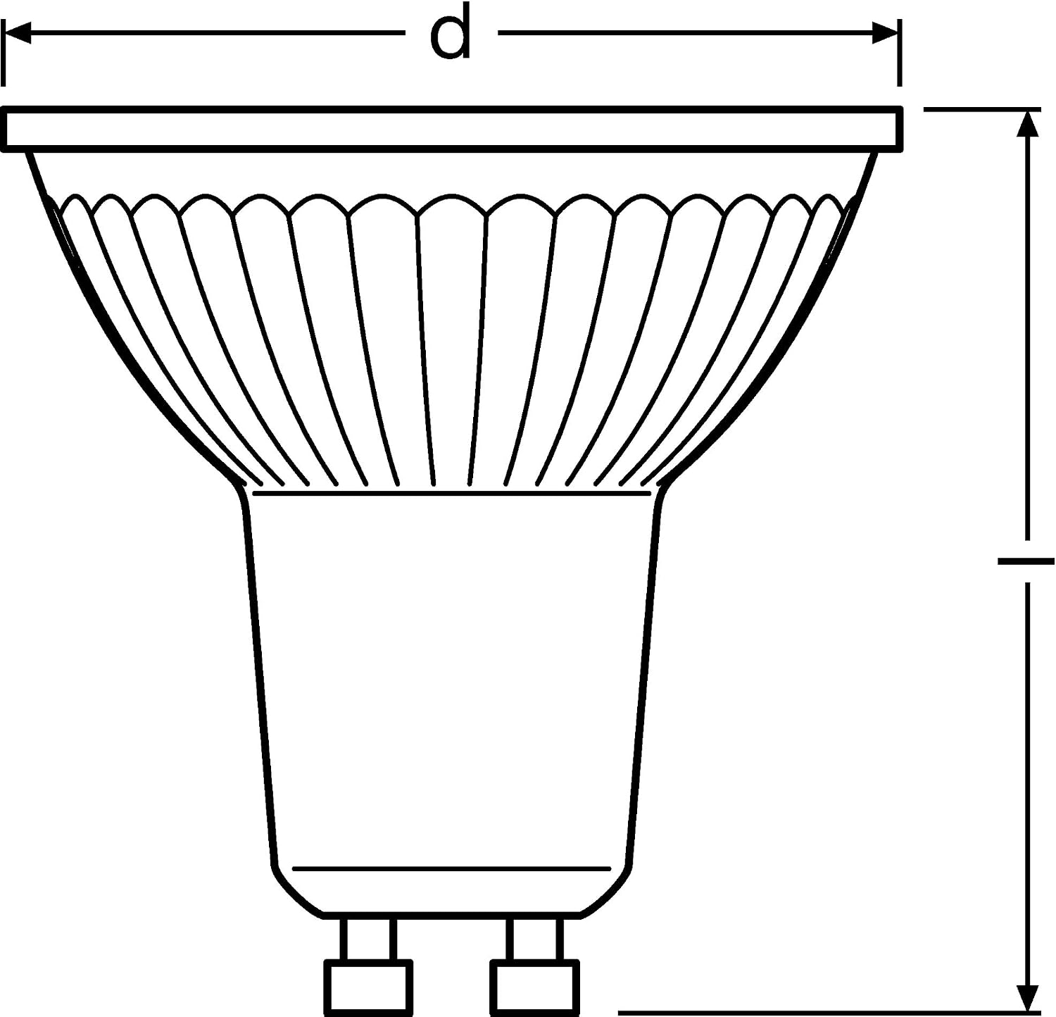 Osram LED Lamps, pin Base, Reflector PAR16 DIM, 6.5 W, Other, 1 Stück (1er Pack) - Image 4