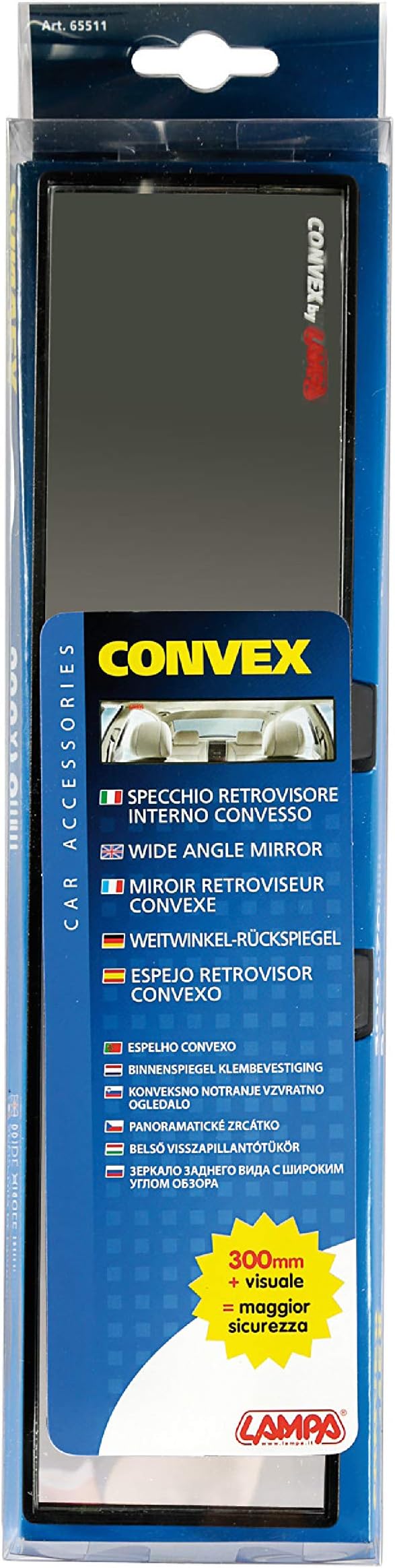 Lampa 65511 Panorama Interior Mirror 300 x 65 mm