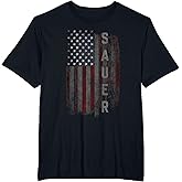 SAUER Family American Flag T-Shirt
