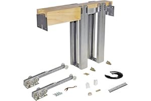Johnson Hardware 1500 Soft Close Series Commercial Grade Pocket Door Frame for 2x4 Stud Wall (32 inch x 80 inch)