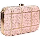 Hand Crafted LONGING TO BUY Designer Box Clutch - Zari Embroidery Hand Clutch