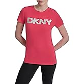 DKNY Womens Foil Logo Short Sleeve T-Shirt