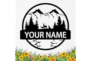 Dyoart, Personalized Metal Signs | Metal Name Sign | Family Name Sign | Metal Wall Art | Custom Signs Outdoor Metal | Wedding