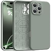 Ktele Magnetic for iPhone 16 Pro Max Case [Compatible with Magsafe] [Premium Silicone Satin-Smooth Touch] Slim Shockproof Anti-Scratch Microfiber Lining Case, 6.9 inch, Calke Green