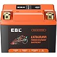 EBL Replaces YTX5L-BS YTX4L-BS YTZ5S-BS YTZ6-BS YTX7L-BS YTZ7S-BS Motorcycle Battery Lithium LiFePO4 12V 3.5Ah 210A Powersports Battery for ATV, UTV, Jet Ski, Snowmobile, Quad, Motor bike, Tractor