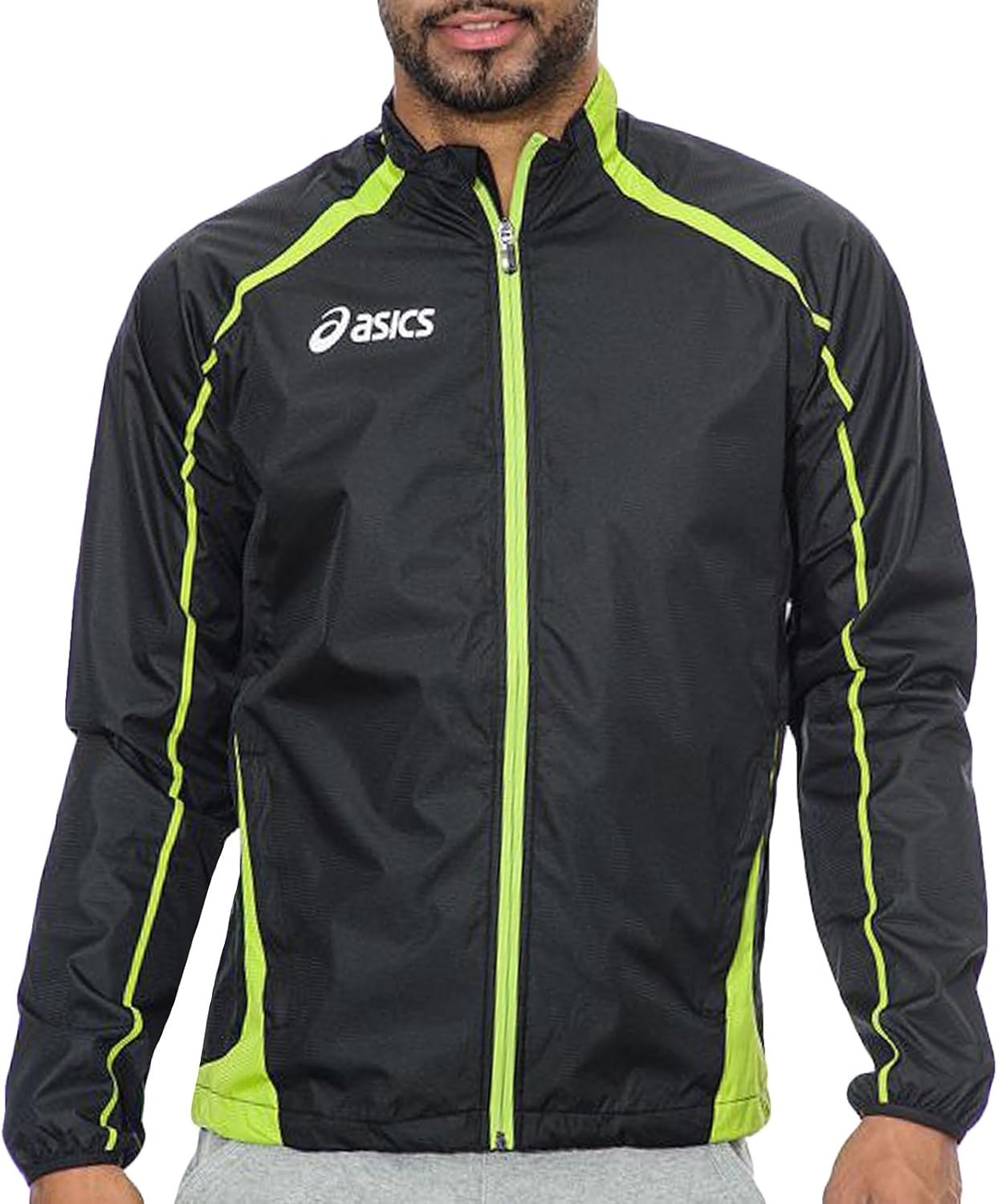 asics Mens Colin Full Zip Long Sleeve Windbreaker Running Tracksuit