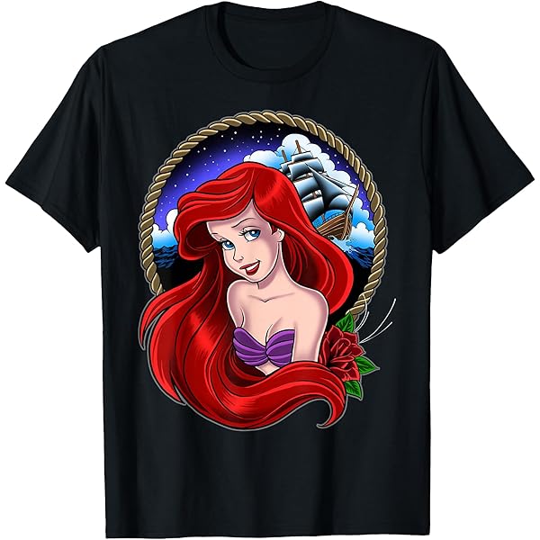 Amazon.com: Disney The Little Mermaid Ariel Splash T-Shirt