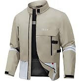 RIDEIRON Summer Motorcycle Riding Jacket with CE Armor | Breathable Mesh, Lightweight, CE Level 2 Armor, EVA Back Protector, Adjustable Fit, Summer Protective Gear