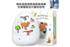 Dinosaur Egg Night Light Projector, 2026 Dinosaur Dream Projector, with Bluetooth Speaker, 360 Rotating Projectors Night Ligh