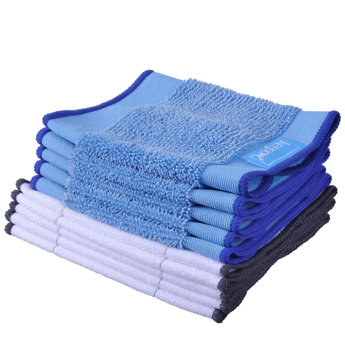 KEEPOW 10 Pack Microfiber Cleaning Mopping Cloths 5 Wet + 5 Dry for 390t 380 380t 320 Mint 4200 4205 5200 5200C