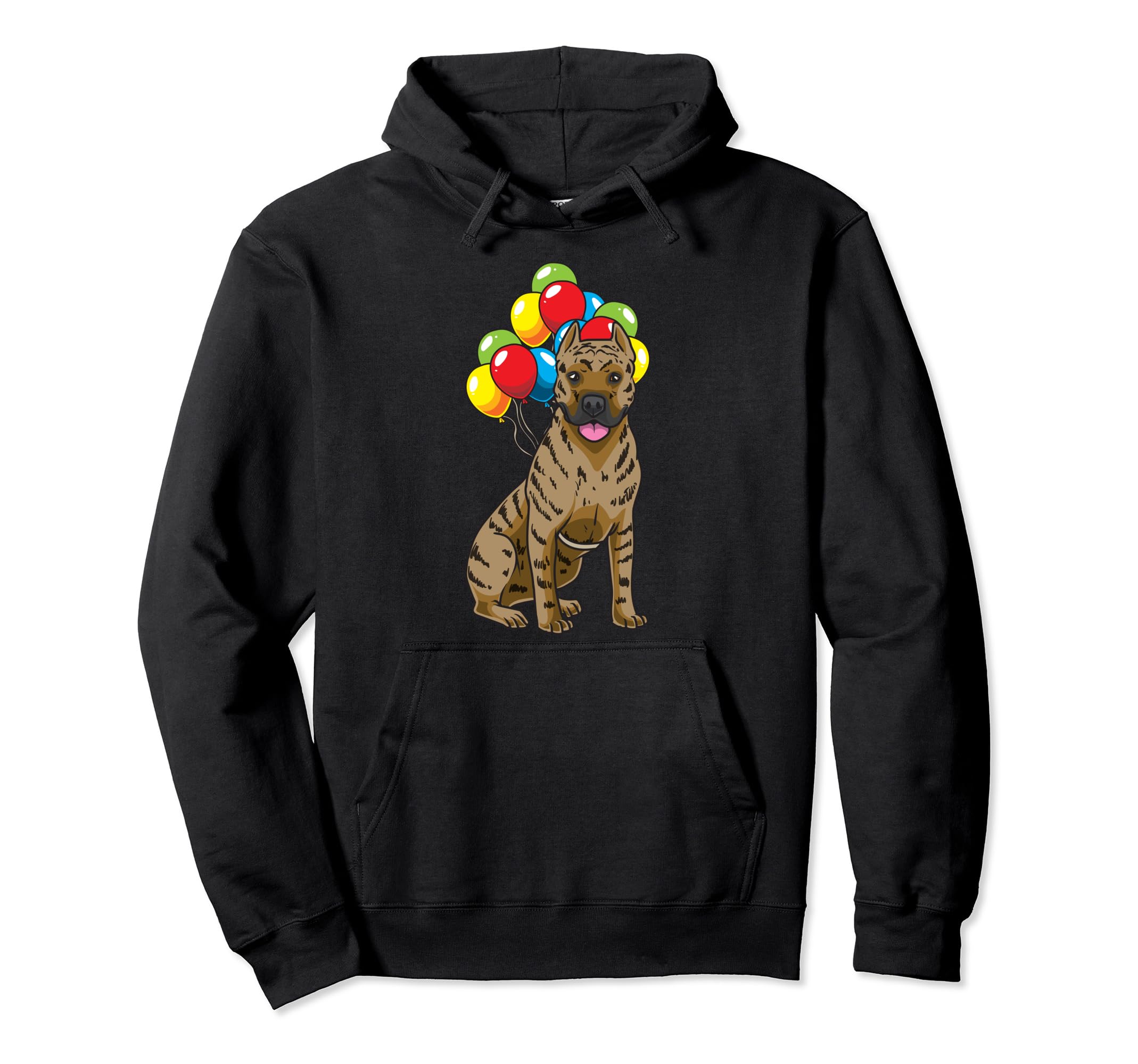Presa Canario Dog With Ballons Pullover Hoodie