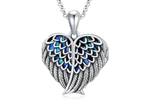 SOULMEET Personalized Silver Locket Necklace That Holds Pictures Photo Keep Someone Near to You, Memorial Custom Lockets Necklaces Letters Engraving for His Her