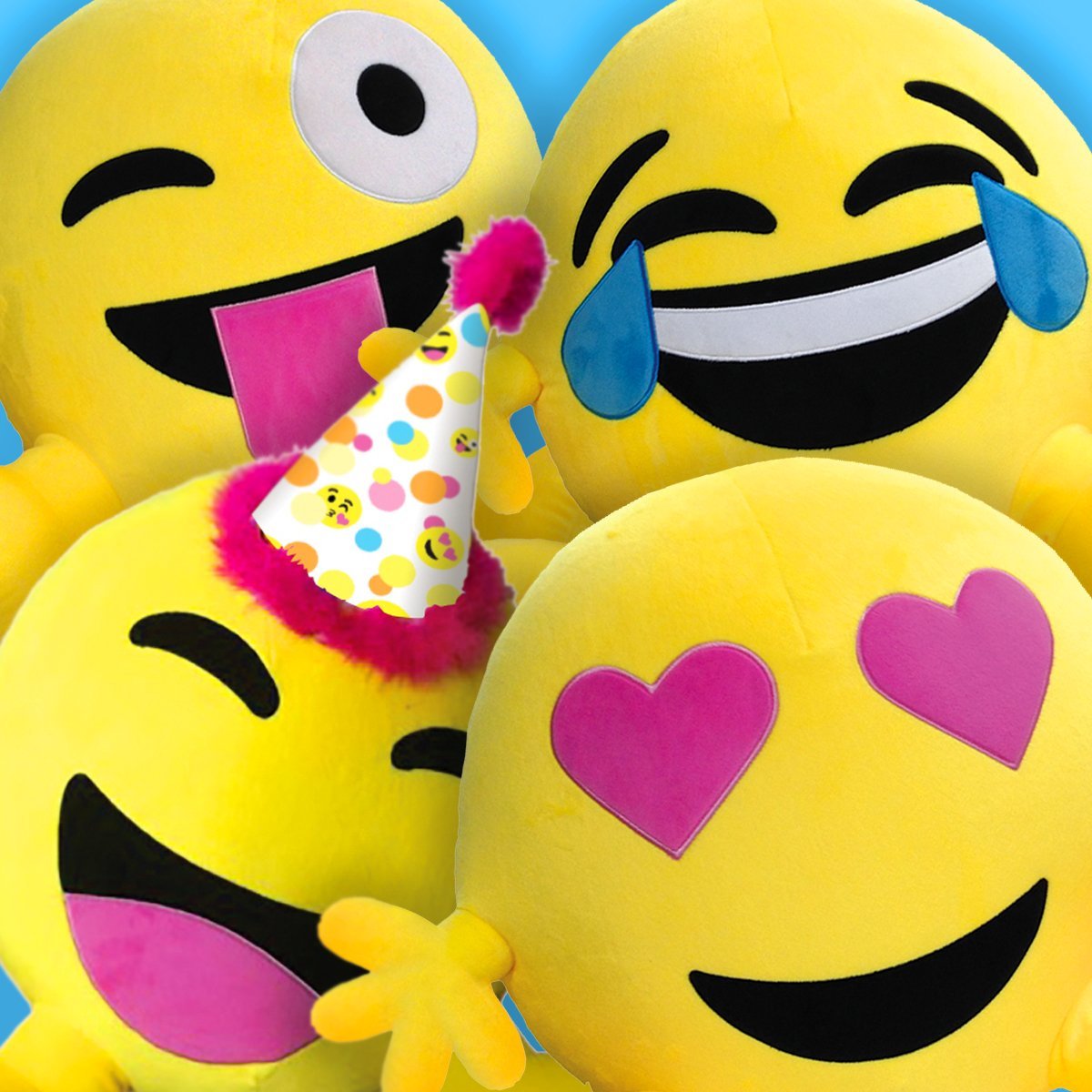 iscream Bestie Jumbo Emoji Happy Birthday Fleece Microbead Pillow Friend The Mines Press Inc 840024