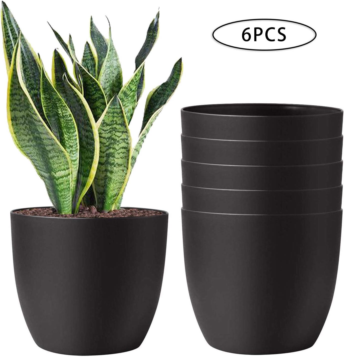 Plastic Planters Watering Self Inch 6 Livelyhom Plant 6 of