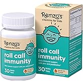 Renzo's Roll Call Immunity Kids Immune Support, Dissolvable Tabs, 30-Count | Clinically-Studied IMMUSE Postbiotic &amp; Probiotic Immunity Blend, Classroom Support, Sugar-Free, Orange Flavor, 1-Month Supply