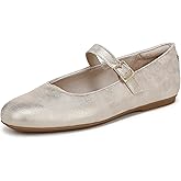 Dr. Scholl's Shoes Womens Wexley Jane Mary Jane Flat Light Gold Smooth 6 M
