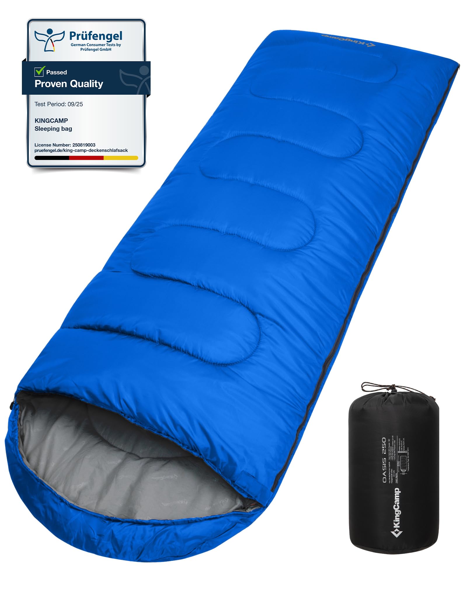KingCamp Sleeping Bag 3 Season- Lightweight Waterproof Camping Sleeping Bags Indoor & Outdoor Use for Adults for Camping with Compression Sack