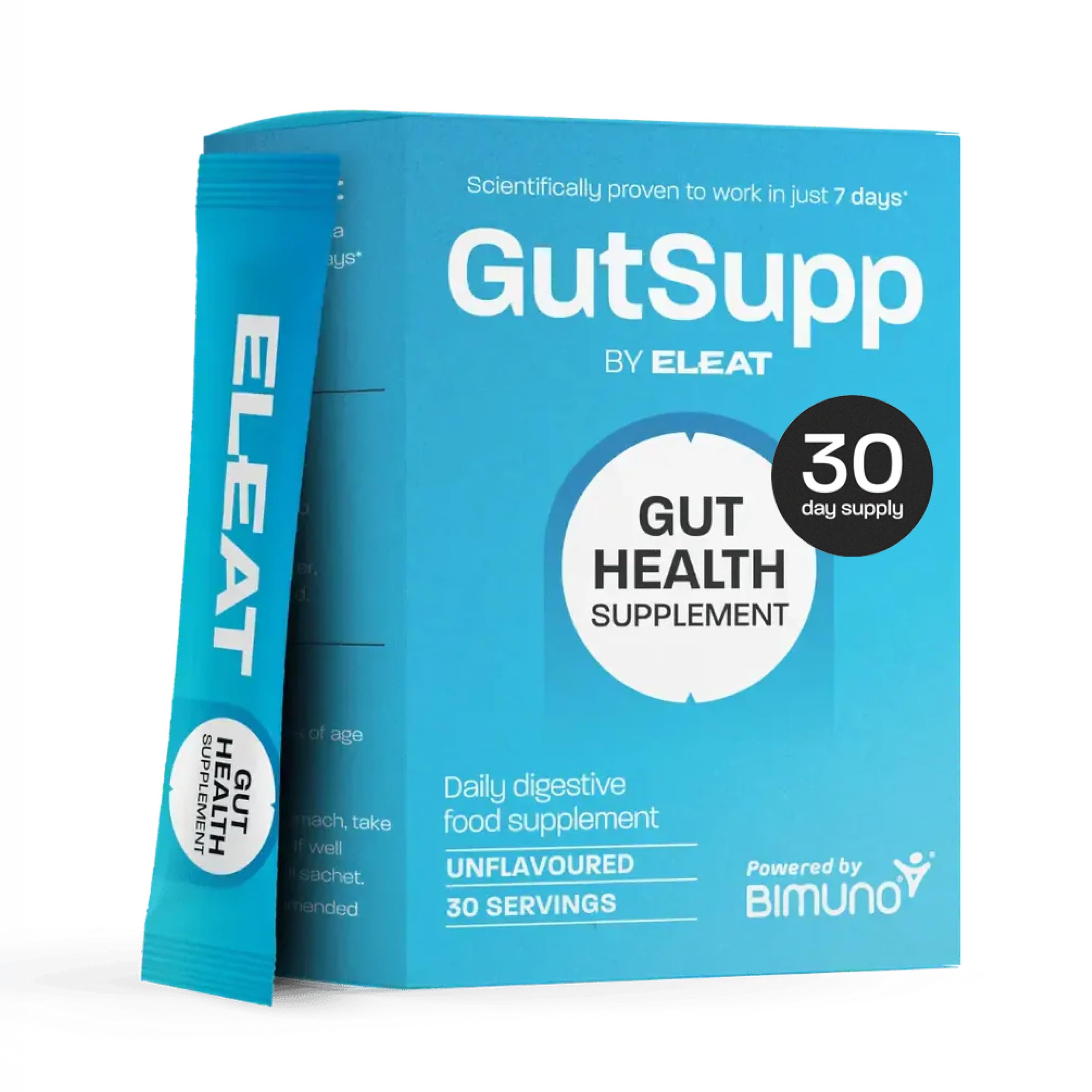 GutSupp Prebiotic Fibre Supplement for Gut Health (Formerly Bimuno) | High-Fibre Tasteless Soluble Powder | Supports Digestive Function | Suitable for Women & Men | 30-Day Supply