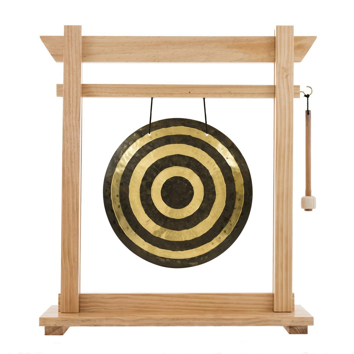 14" Gongs on the Moksha Joe Gong Stand - Pine