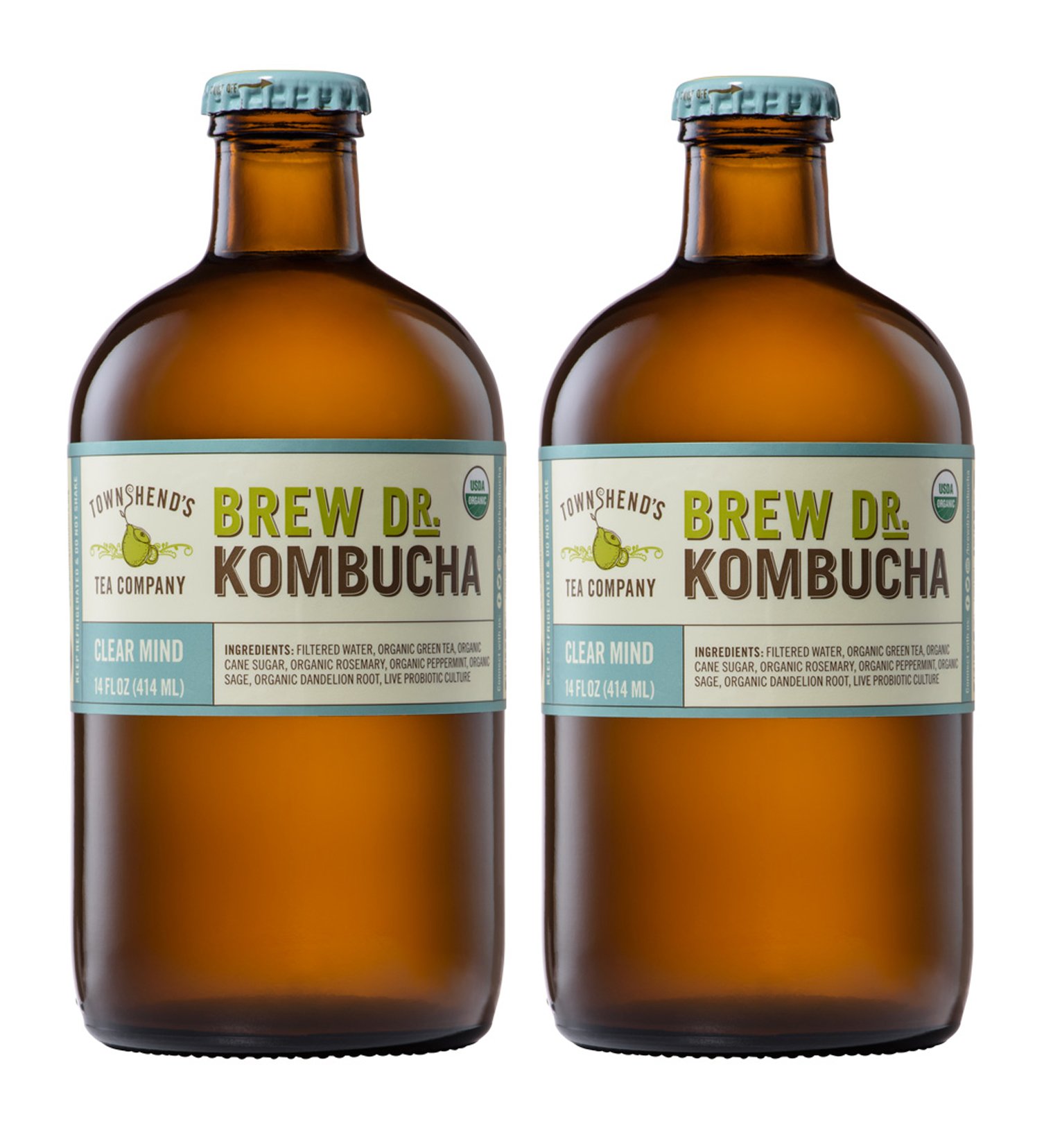 Brew Dr Ginger Turmeric Raw Organic Kombucha (2 bottles