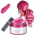 Temporary Hair Color Chalk for Kids, Hair Wax Color, 4.23 Ounces Hair Dye for 4 5 6 7 8 9 Year Old Girl Gifts, Birthday, Party, Cosplay DIY, Carnival, Halloween, Christmas (Pink)